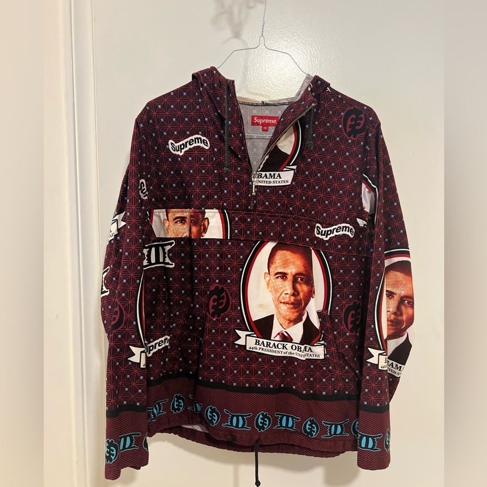 Supreme Obama Anorak Hoodie - Red (Medium)